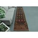 1970s Vintage Turkish Oushak Handmade Wool Cotton Pink Runner Rug 85x377
