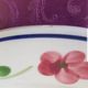 Large vintage flat plate, hand-painted, Italy.