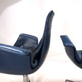 Set of 2 Kill International 6727 leather office chairs by Fabricius & Kastholm