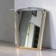 Miroir mural vintage des années 50 avec éclairage
