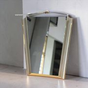 Vintage 1950s wall mirror with lighting