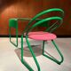 Bureau et sa chaise vintage vers 1980