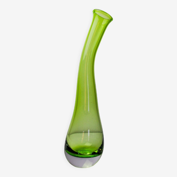 Vase sommerso vert XL par seguso, italie, 1970