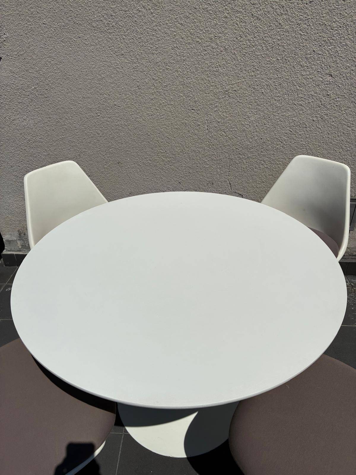 Vintage Arkana Tulip Dining Set Maurice Burke 1960s | Table + 4 Chairs