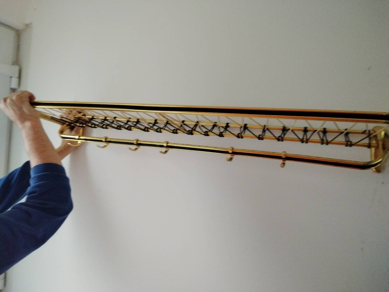 Pretty wall coat rack from the 60s