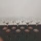 White wine glasses Luminarc pink feet