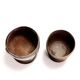 Tasses anciennes en noix de coco et argent, Europe du Nord, XIXe siècle