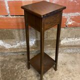 Vintage Wooden Stool #D458