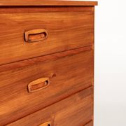 Scandinavian tall chest of six drawers