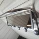 Coat rack with aluminum hat rack