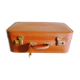 Old suitcase in vulcanized fibre