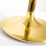 Large Space Age table lamp in brass by Fagerhults, Sweden, 1970s.