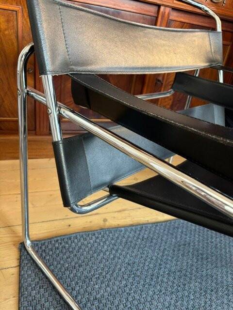 Armchair in the style of Wassily by Brauer around 1980.