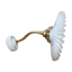 Apply wall light brass Swan neck