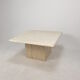 Italian Travertine Coffee Table, 1980s