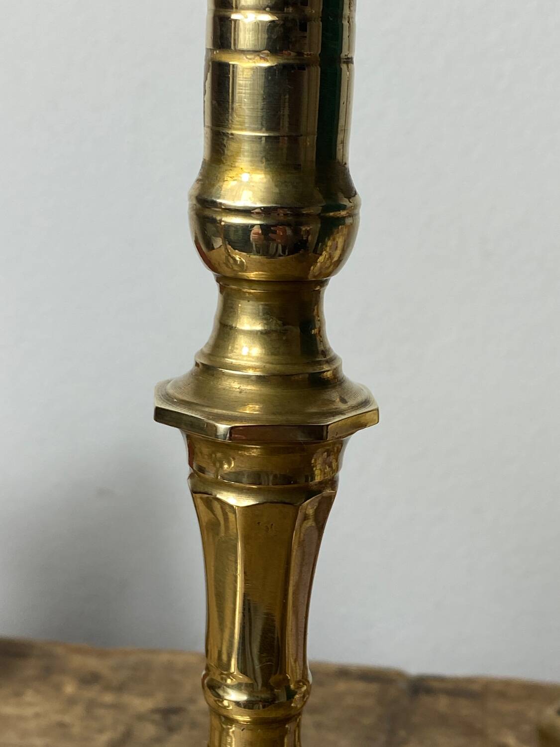 Pair of vintage brass candlesticks