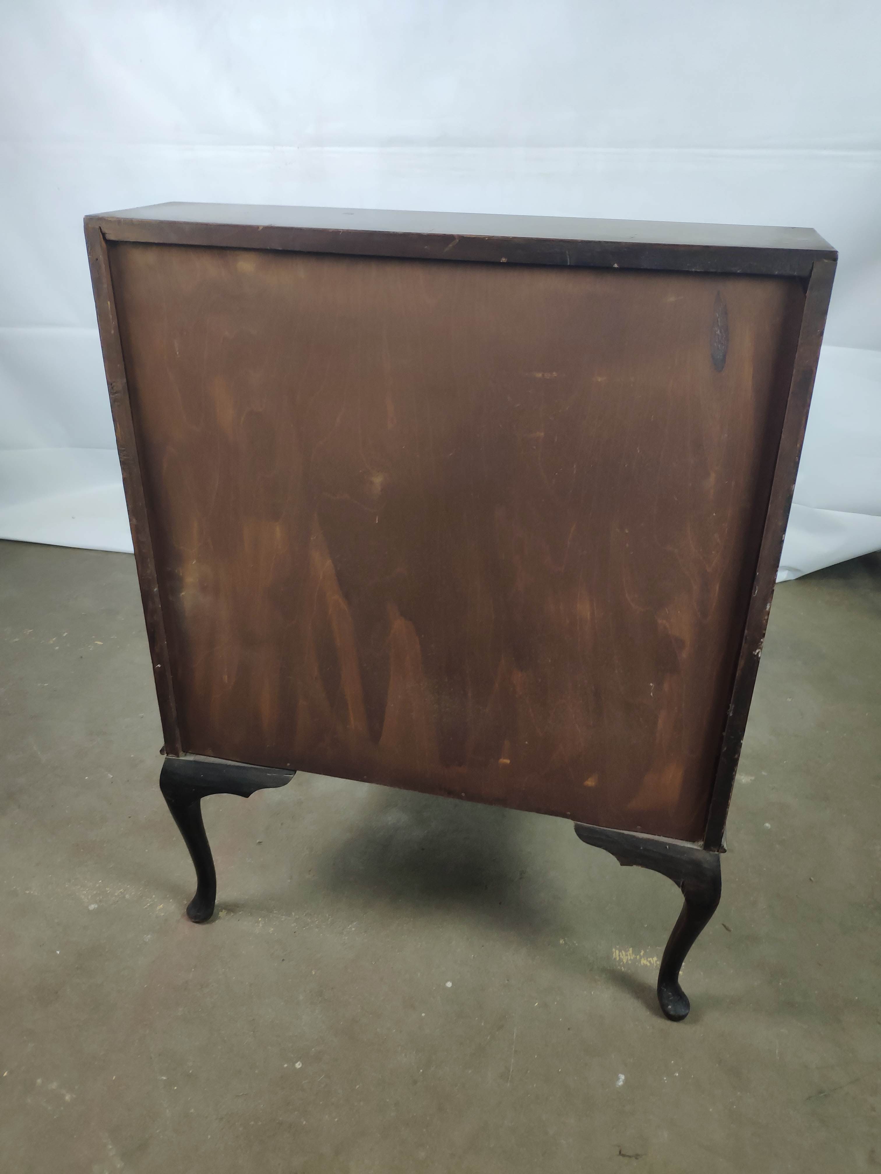 Secretary English chippendale in mahogany, 19th