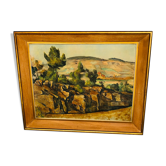 Huile sur toile paysage