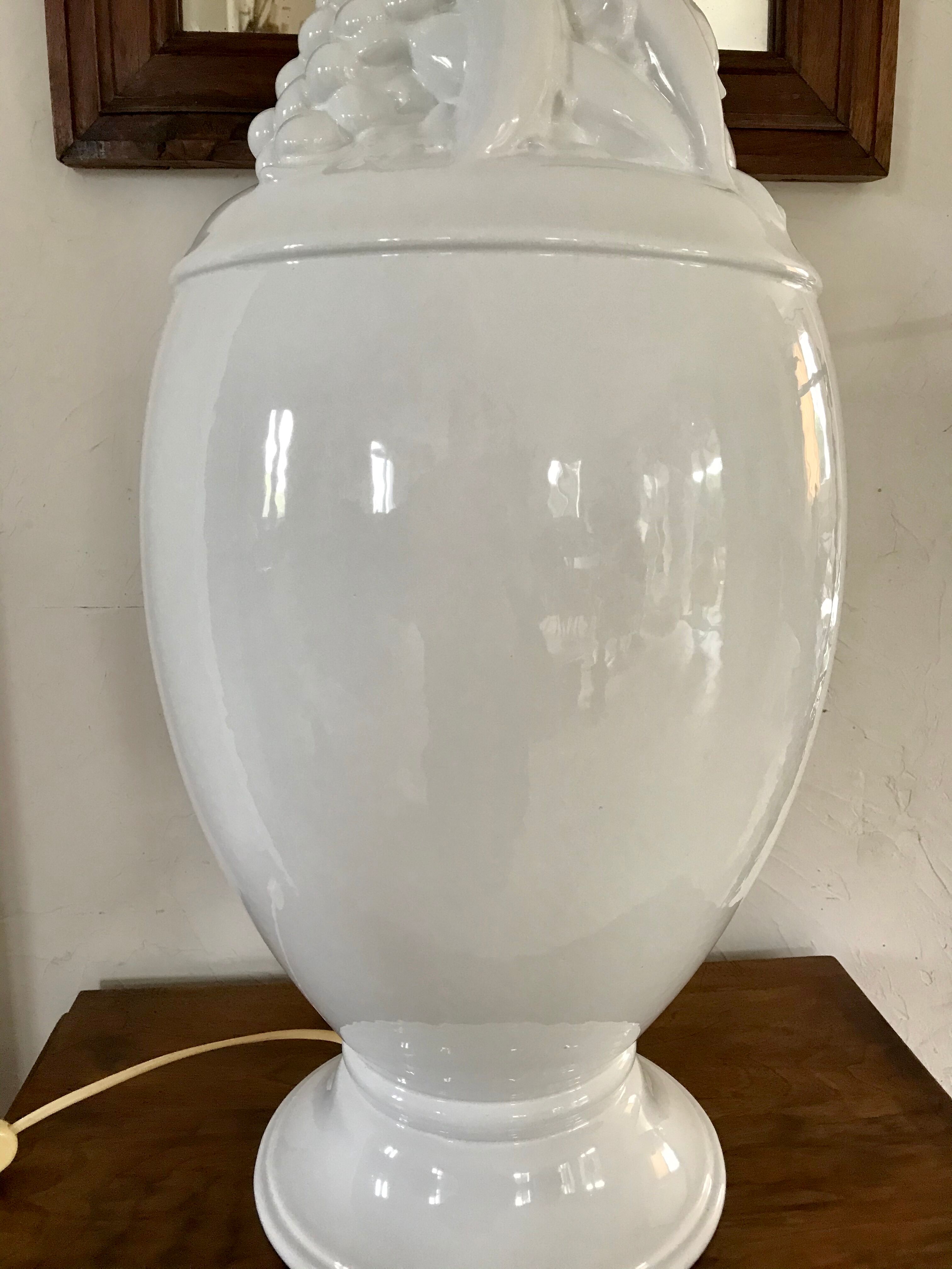 70s ceramic lamp