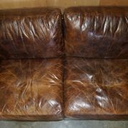 Halo Soho Heritage Leather Biker Sofa by Timothy Oulton