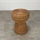 Tabouret rotin bouchon de champagne