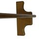 Vintage wall shelve rack bookshelf in oak wood minimalist