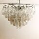 Mid-Century Murano Glass Chandelier "Polyhedr" by Carlo Scarpa, Italy, 1950s