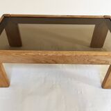 Solid elm coffee table - Maison Regain