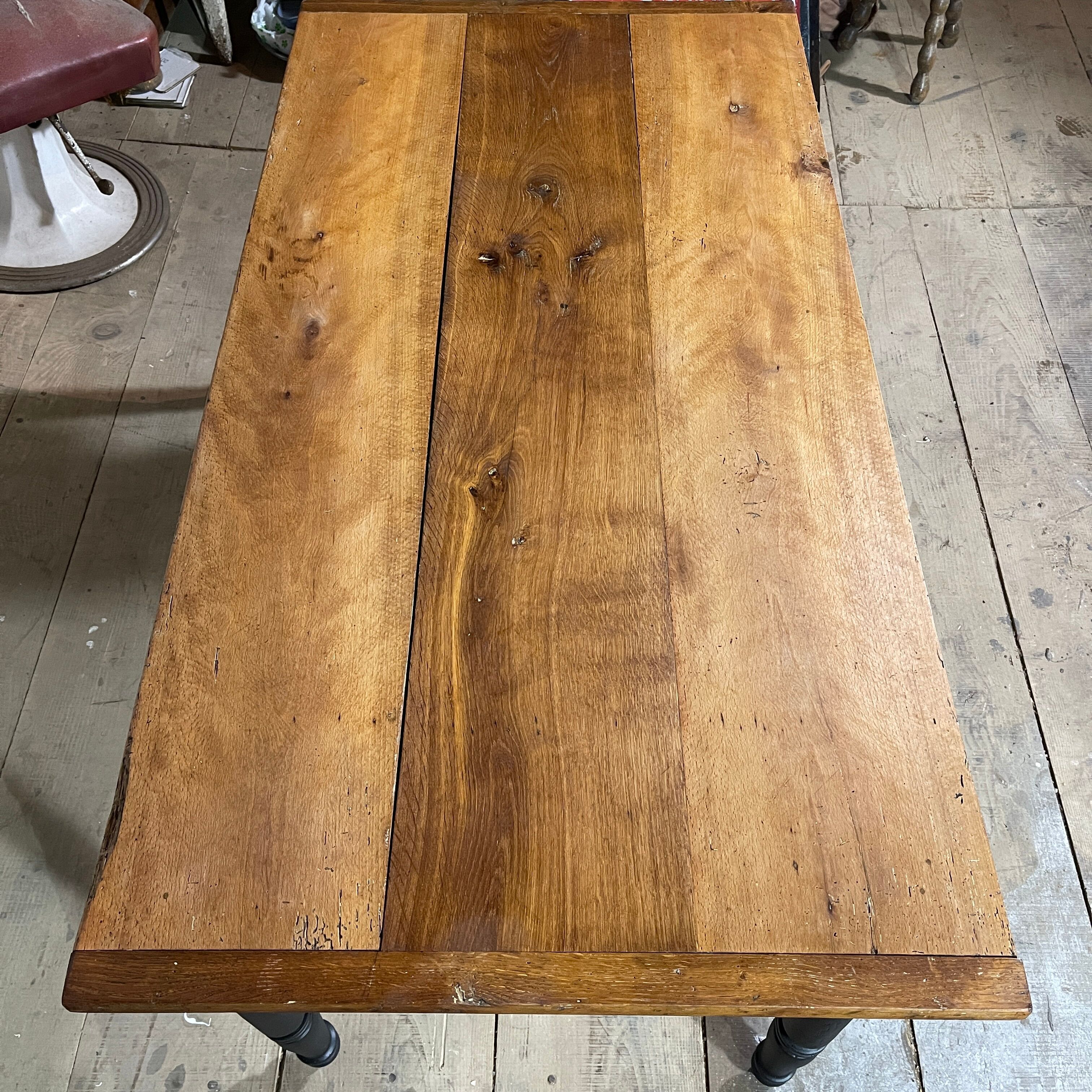 Oak farmhouse table
