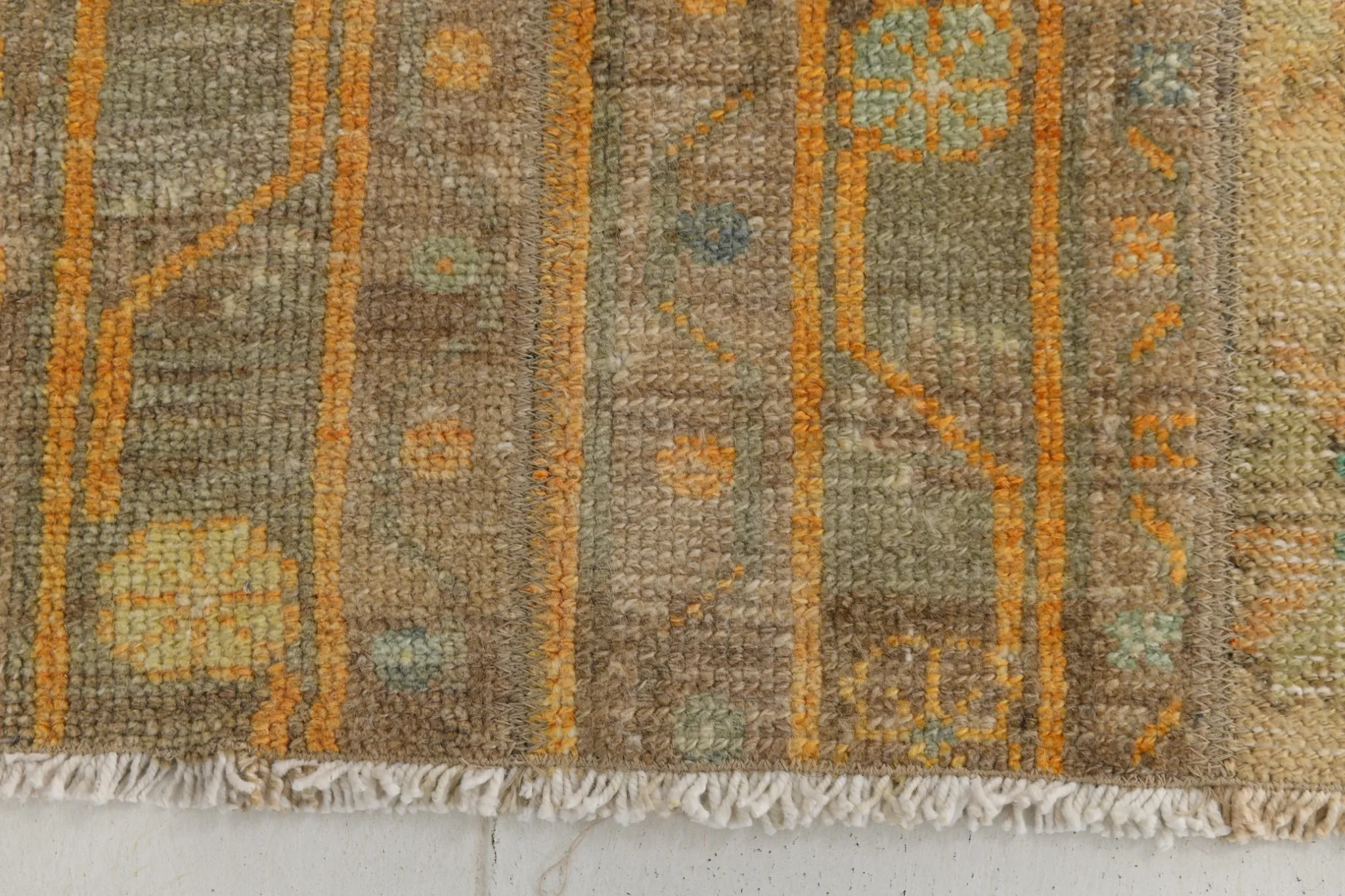 Long Narrow Vintage Persian Runner Rug, Brown & Orange Hallway Rustic Decor