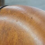 Set of 2 Vintage Sheepskin Leather Club Chairs
