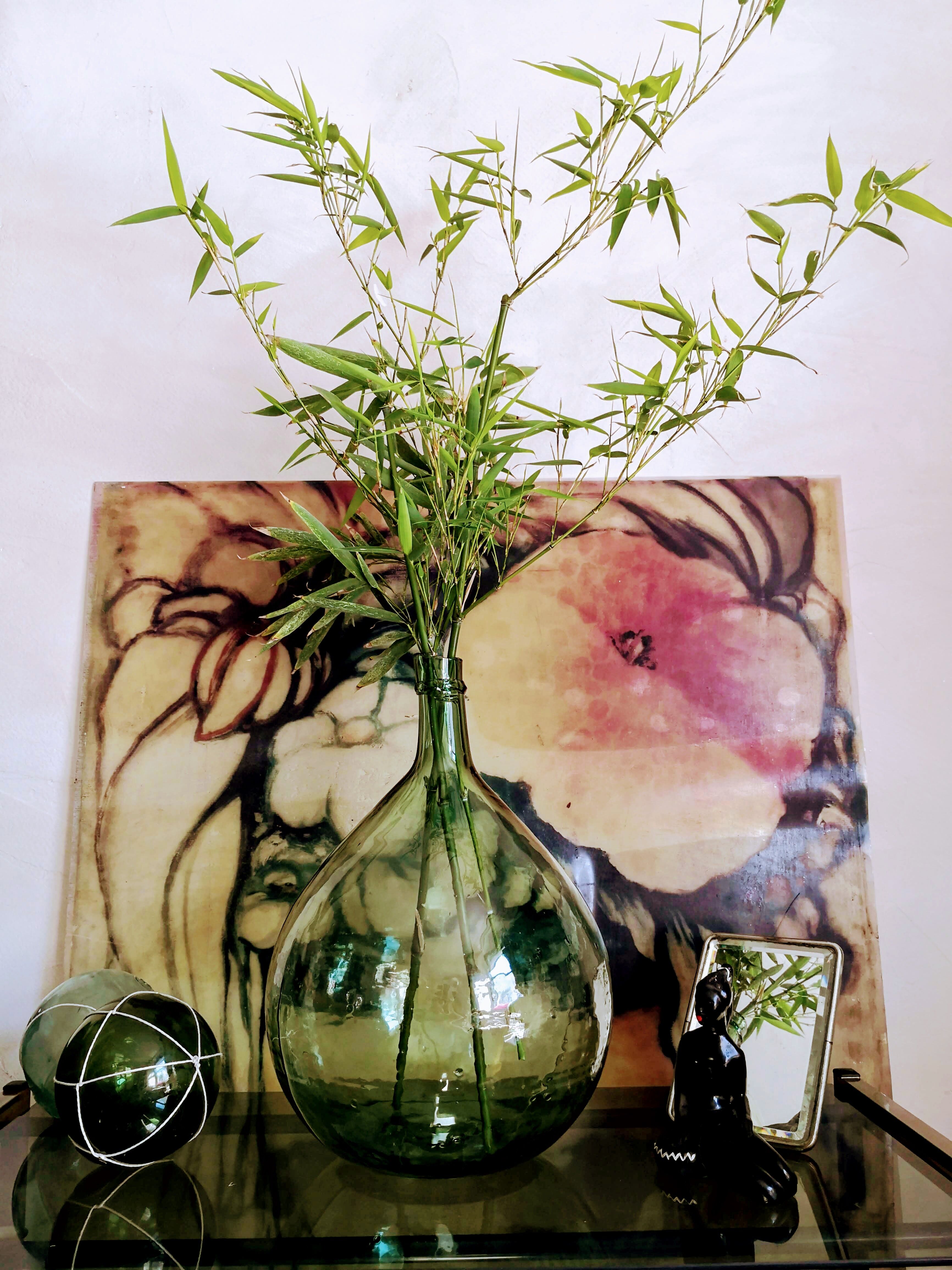 Demijohn in  green 12 litres