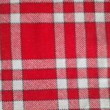 Nappe ancienne à petits carreaux rouges et blancs. En  coton  &pais.