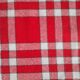 Old tablecloth with small red and white tiles. Cotton- pais.