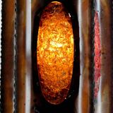 Suspension, Potiers d'Accolay, Patinated Copper and Fractal Resin, Circa 1970