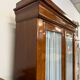 Armoire ancienne en placage d’acajou - portes vitrées - XIXe siècle