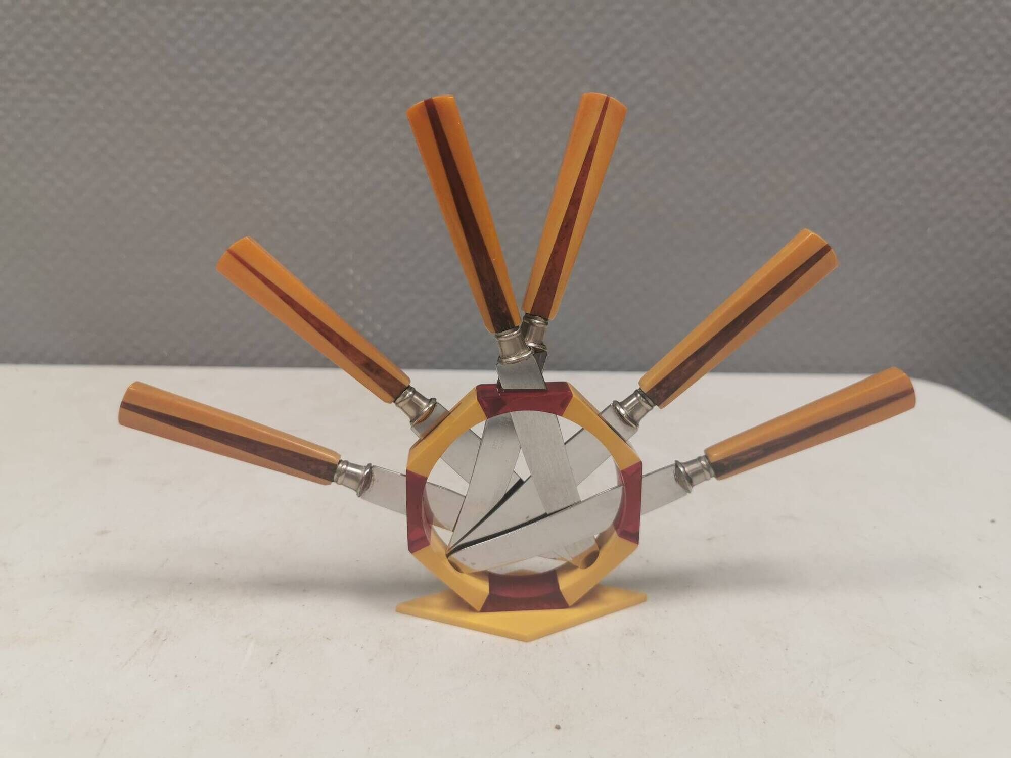 Fruit knive set, Art Deco. Sollingen Germany 1920-40s
