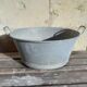 Bassine en zinc vintage