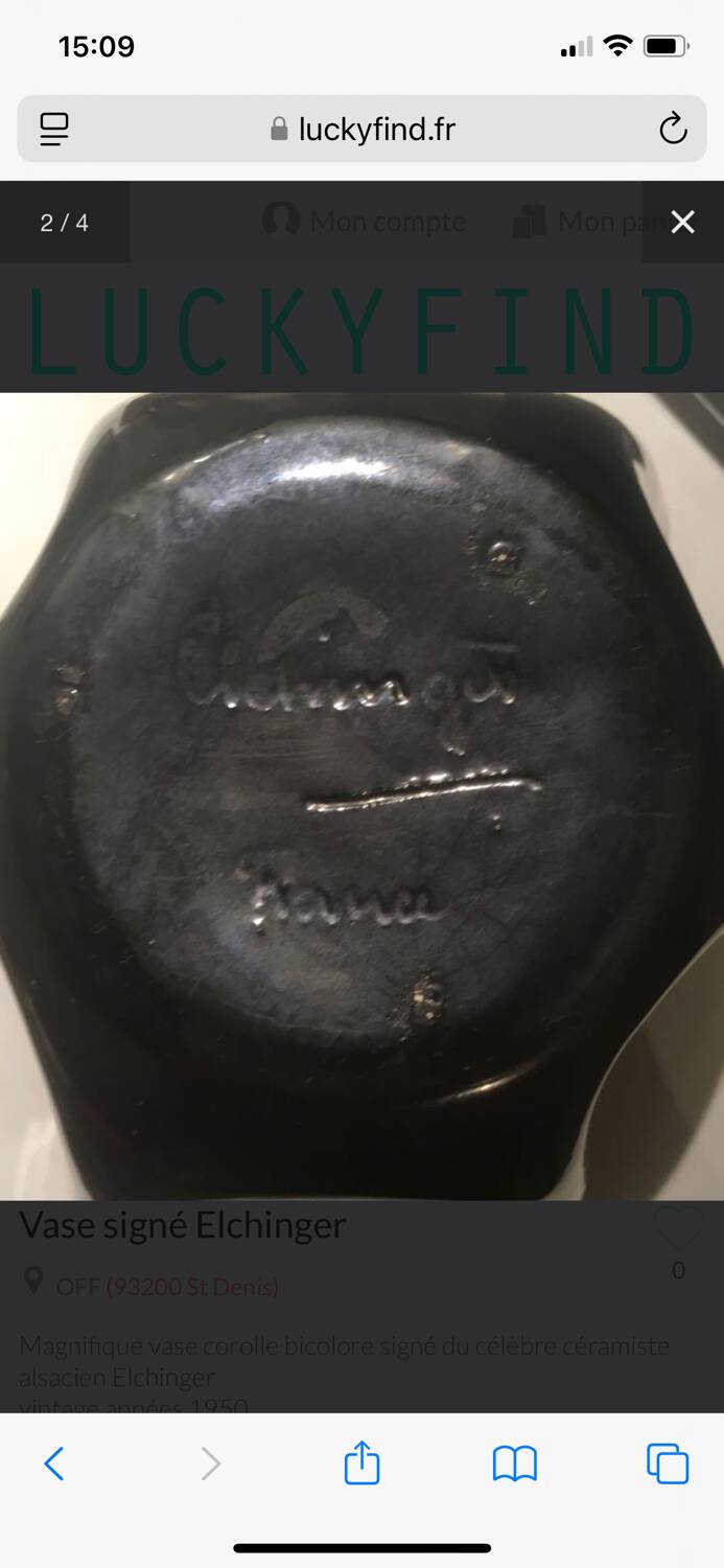 Elchinger corolla vase