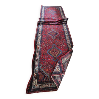 Luxueux tapis de coureur tribal Hamadam