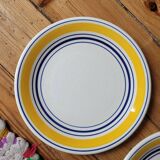 Set of 4 ceramic dessert plates