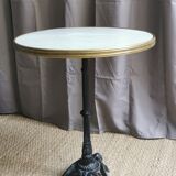 Bistro gueridon "white vein plateau"