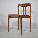 Teak chairs danish design set 1960s new upholstery