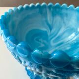 Victorian blue malachite glass bowl, Davidson
