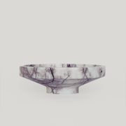 Bol étroit en marbre blanc lilas