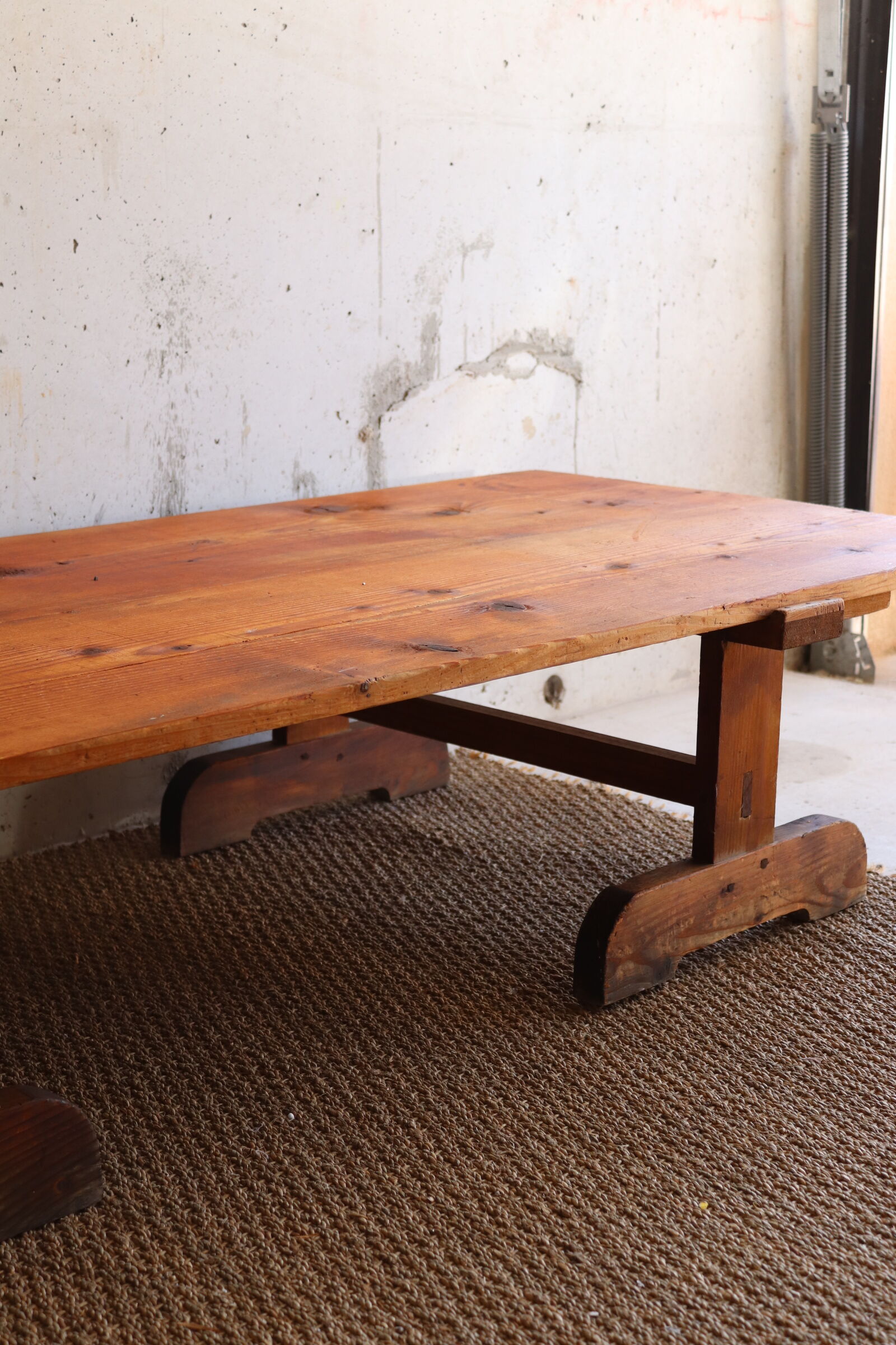 Coffee table on convent trestles