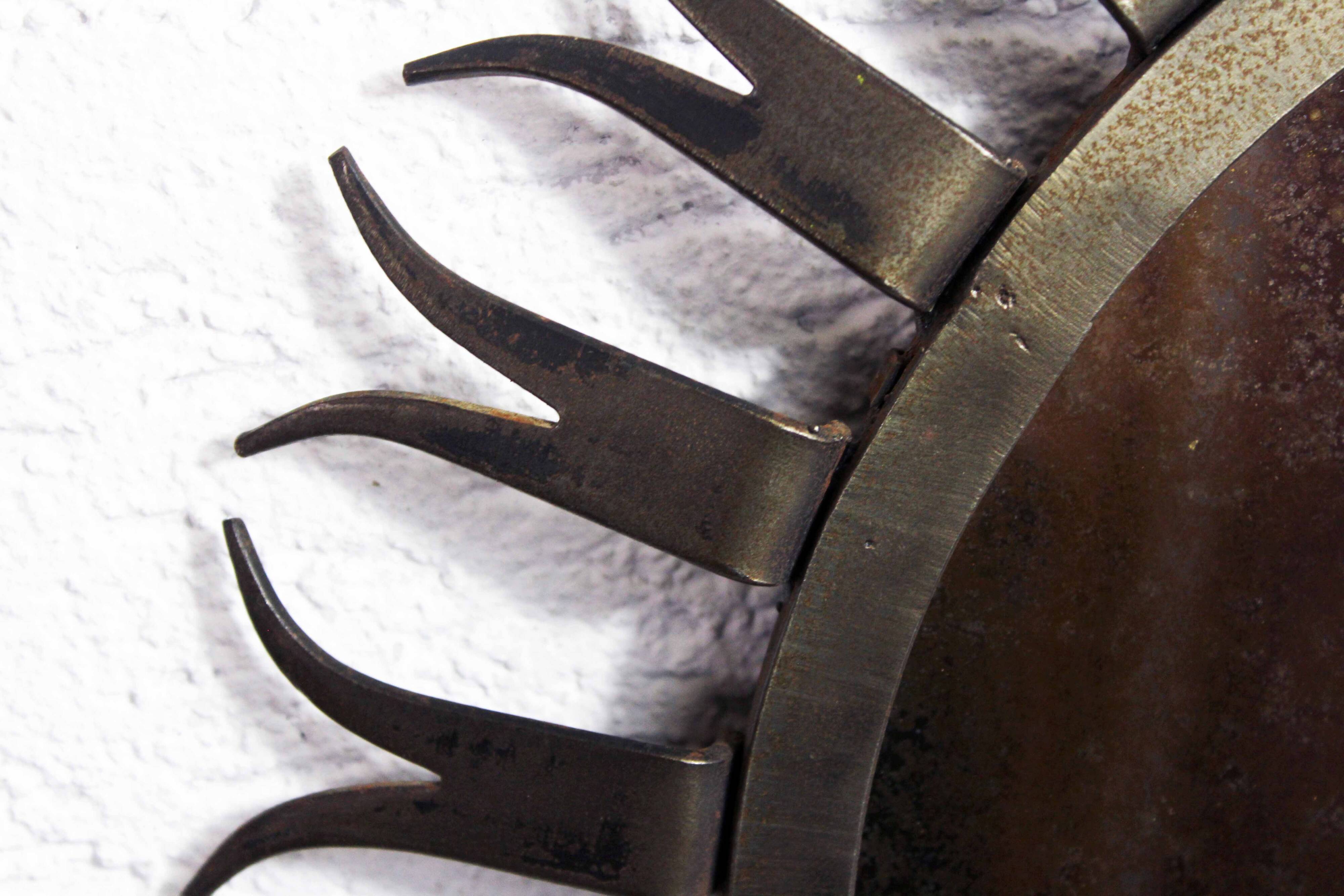 1960s metal sun mirror