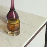 Square carrara marble side table, 1960