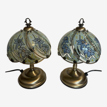 Pair of touch lamps