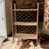 Rattan shelf